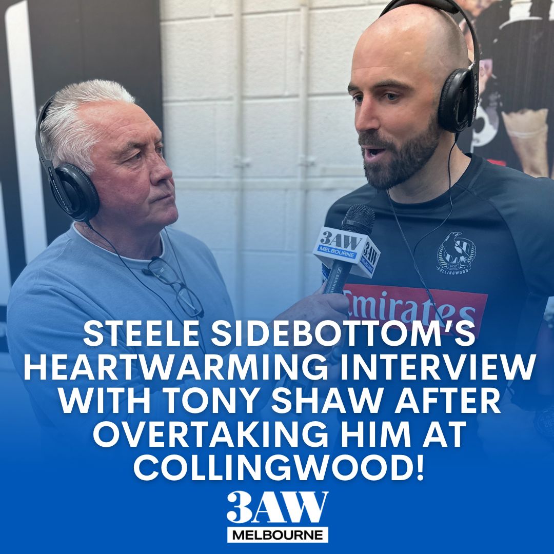 Collingwood royalty right here! Full interview 👉 shorturl.at/oswGI #AFLPiesPower