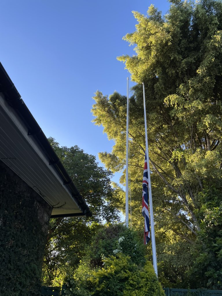 We are flying the🇬🇧 flag at half mast in honour of the late CDF General Ogolla. May his memory be a blessing.