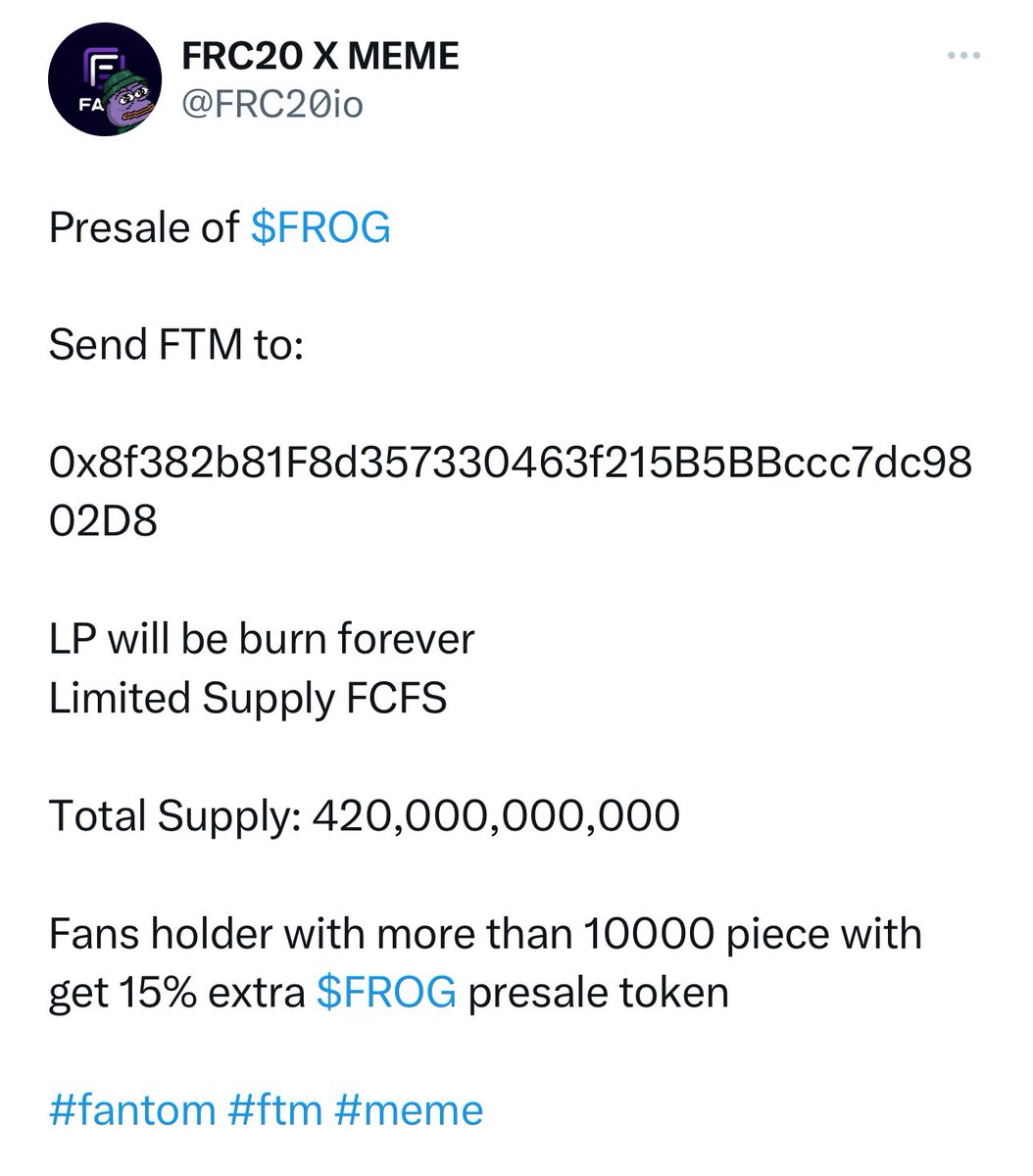 $Fans铭文社区|Fantom tweet media