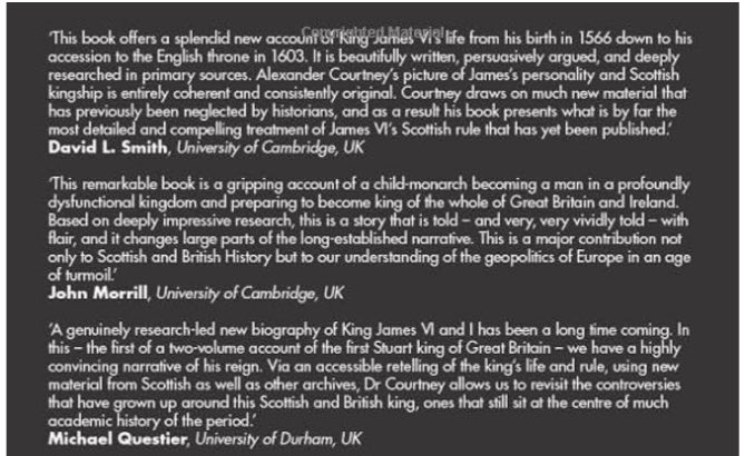 James VI 📖 now has a back cover too… I’m just bowled over by the kind words there. 😊 routledge.com/James-VI-Brita…