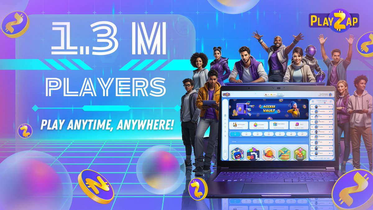 PlayZap Games has hit a remarkable milestone with 1.3 #million players! 🚀

We're committed to disrupting, innovating, and leading the #GameFi industry as we continue to unleash new experiences, features, and #earning opportunities for our #players

The best is yet to be