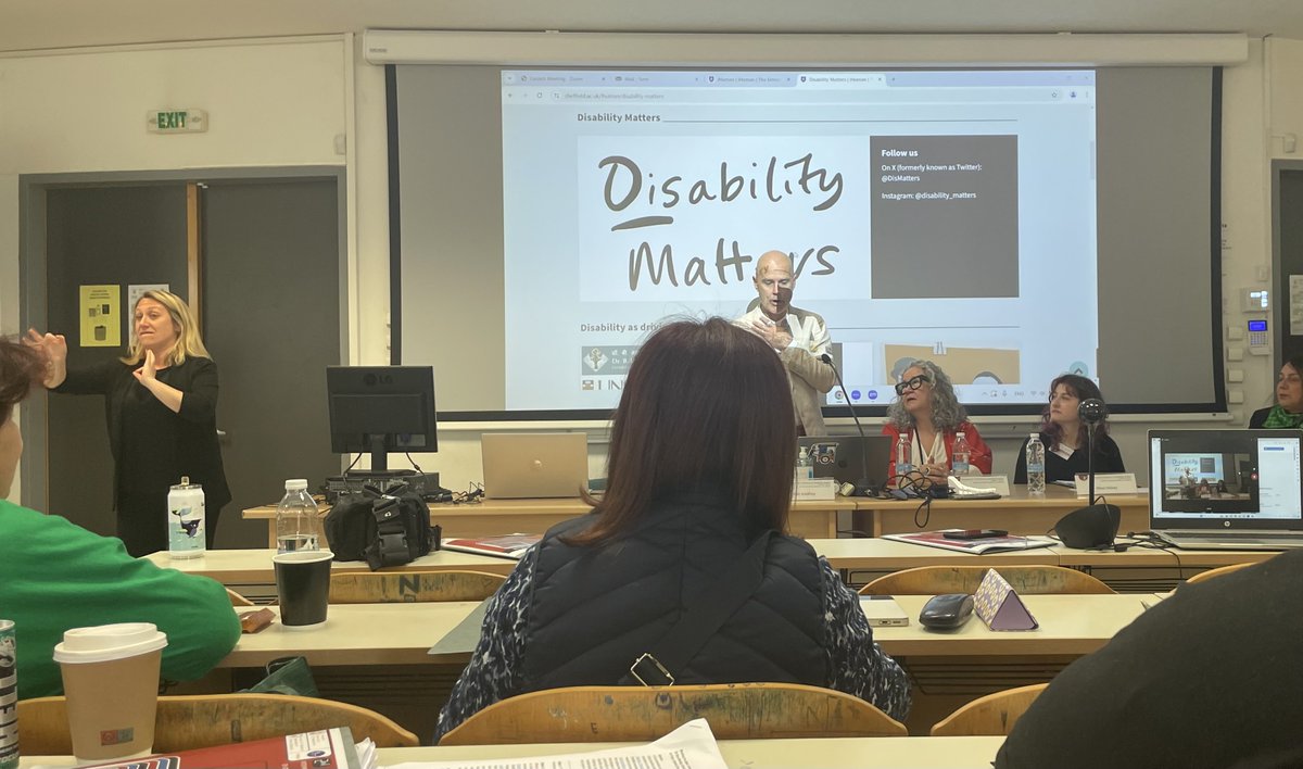 Very excited to be here for #DisabilityMatters in #Thesssaloniki with colleagues from @educationsheff @iHumanSheff @spinplatescare @esrchumanhealth @onthemargins23