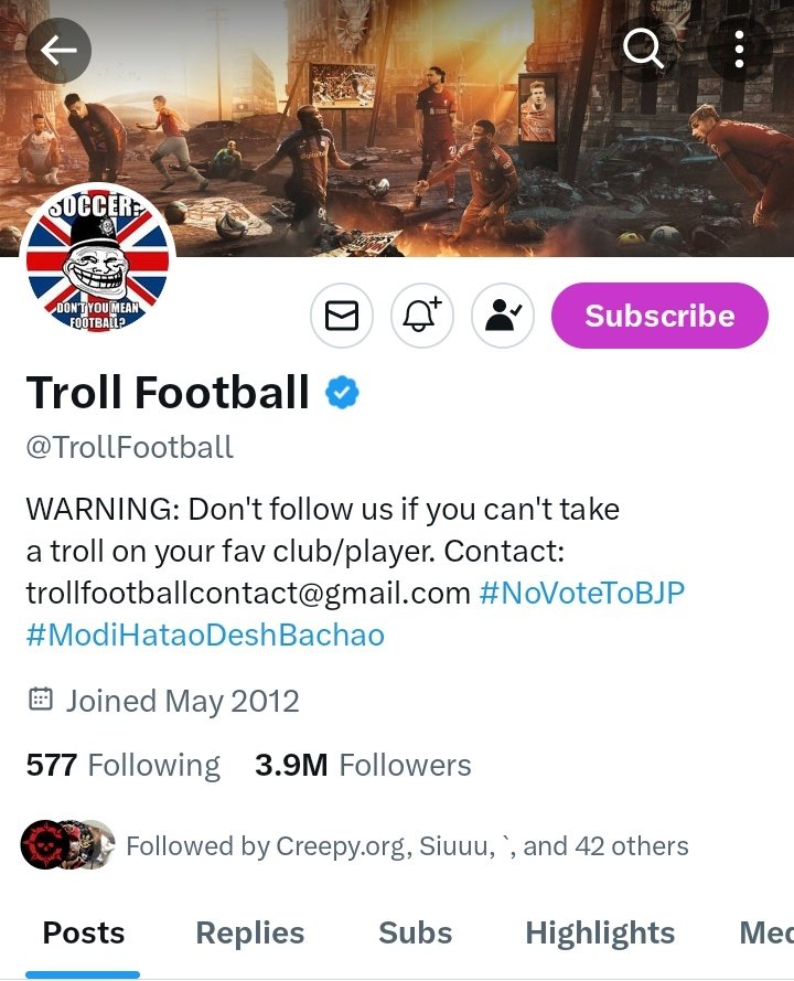 Modibhakt_5's tweet image. International bejjatii🤣🤣🤣
@TrollFootball
#ModiTohGayo