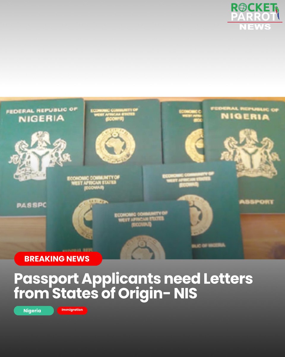 'Important clarification from the Nigerian Immigration Service regarding proof of state of origin for passport renewal! No need to travel to your state of origin for documents. Let's discuss this development.

Click link in bio to read more!

 #NIS #PassportRenewal #StateOfOrigin