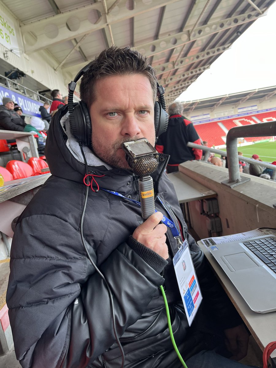 HERE WE GO IT’S MATCHDAY Join us at the Mornflake Stadium for FULL commentary on @crewealexfc v @Wrexham_AFC from 1230 today on ALL frequencies and I Follow. We’re on @BBCStokeSport with the build up from 12 noon. Get your SCORE PREDICTIONS & MESSAGES in now.