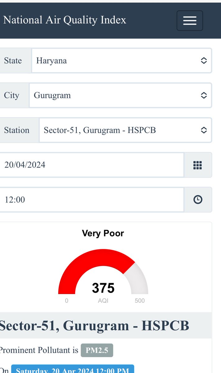 cleanAirBharat's tweet photo. @NayabSainiBJP @csharyana
@DC_Gurugram @CAQM_Official
We are in the red! Unabated #wasteburning,non containment of #dustpollution,#Malbadumping etc -but no action on ground to STOP sources of PM2.5
Bring in #Army to #Enforce #NGT orders.
#PrioritiesPublicHealth
@IpsitaTOI https://t.co/VU04jxMslM
