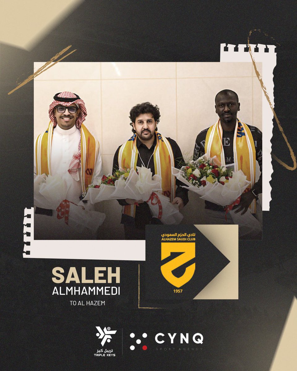 مدربنا صالح المحمدي يتولى القيادة الفنية للفريق الأول بنادي الحزم السعودي ✅⚽️ تمنياتنا له بالتوفيق في خطوته الجديدة 🤝 @sm_socercoach