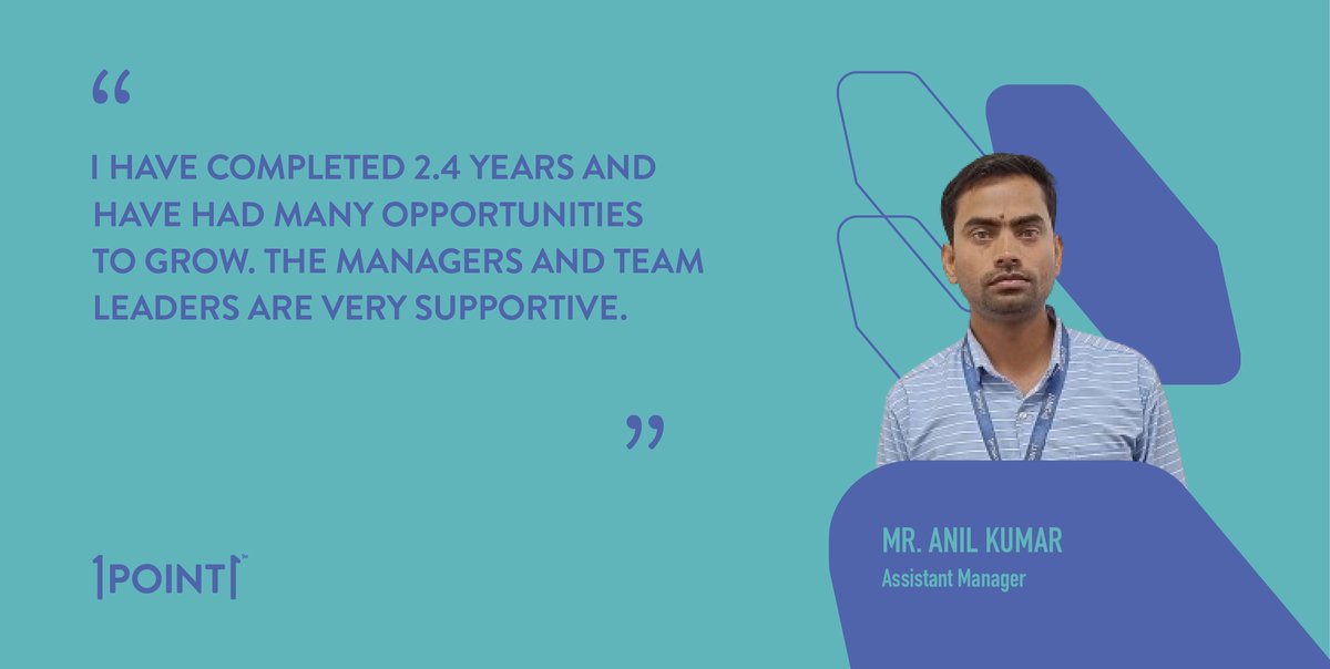 #MotivationMonday

We are delighted to announce that Mr. Anil Kumar recently earned a well-deserved promotion to the role of Assistant Manager from his previous position as Team Manager.

#IJP #1Point1 #BuildingLeaders #CareerGrowth #Promotion