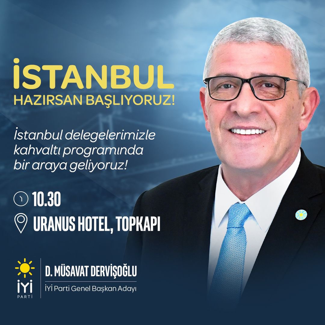 İstanbul, hazırsan başlıyoruz! İstanbul delegelerimizle kahvaltı programında bir araya geliyoruz. ⏰ 10.30 📍Uranus Hotel/Topkapı