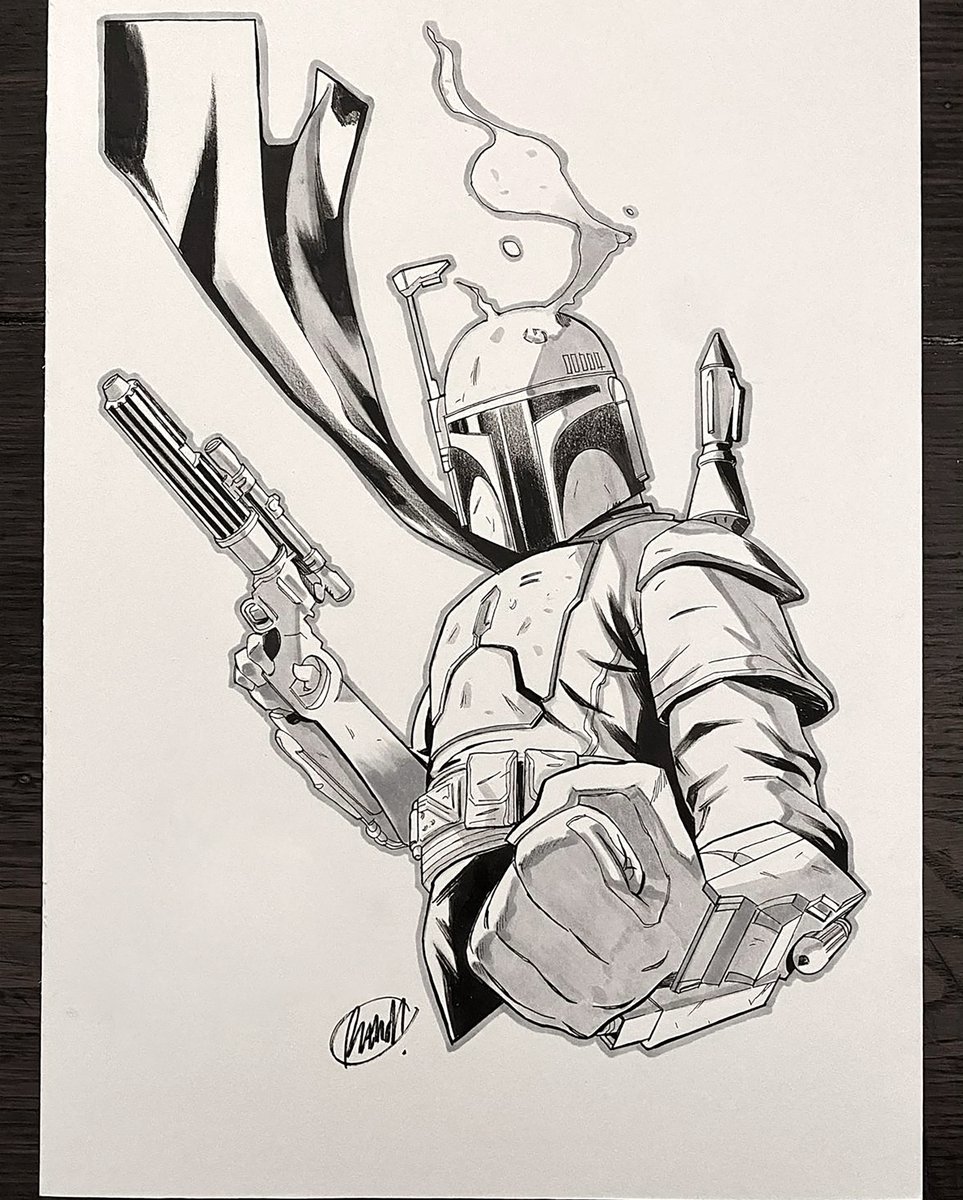 Boba Fett commission #BobaFett #StarWars