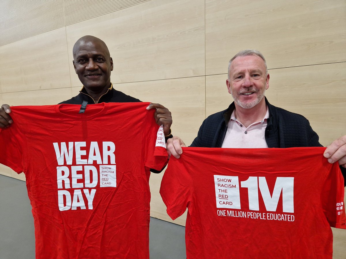 GedGrebby's tweet photo. Off to the Stadium of Light today for @SunderlandAFC's #ShowRacismtheRedCard game.
Huge thank you to everyone at #SAFC for their support.
Always a pleasure to work with @SAFCWomen @SAFCFoL @CWaters_SAFC Kevin Ball, @benno_4 @YAV_Sunderland @richard_offiong and #SAFC. https://t.co/ct5UMMpZ56