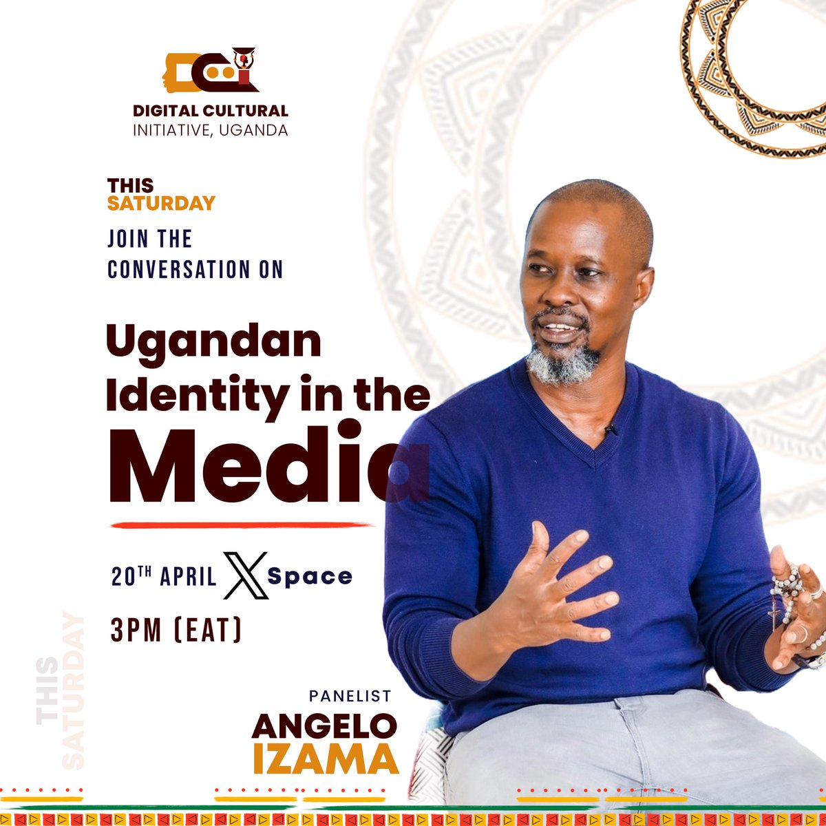 Don't miss <a href="/DCIculture/">Digital Cultural Initiative</a> X space at exactly 3pm on how journalists can rise above stereotypes and shape Africa's media landscape.
Join us for an insightful discussion on empowering voices and creating impactful narratives with <a href="/Opiaiya/">Angelo Izama</a> and <a href="/CanaryMugume/">Canary Mugume</a> 
See you there #DCI