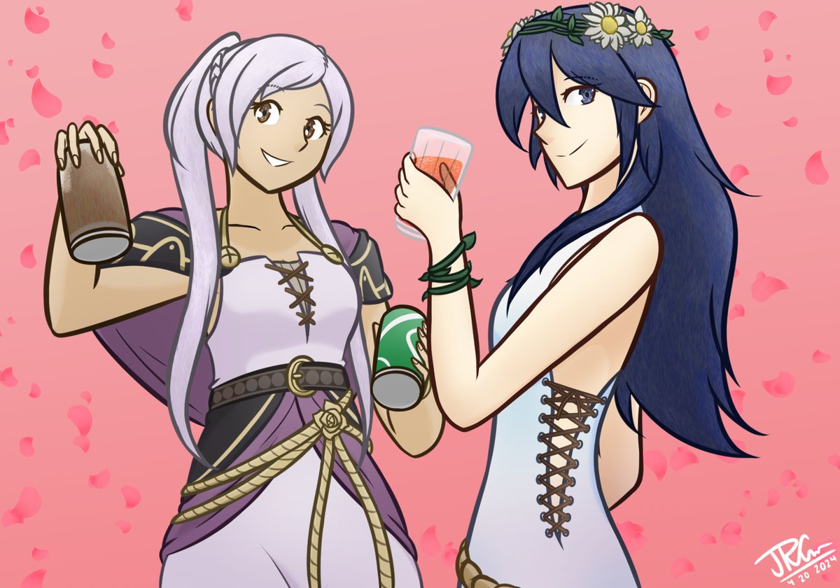 jdrider02's tweet photo. Robin and Lucina FE celebration https://t.co/A0PauWN0PE