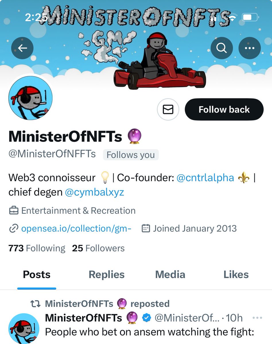 REPORT ❗️ REPORT ❗️ REPORT ❗️ @MinisterOfNFFTs is FAKE ❌ Real account is @MinisterOfNFTs