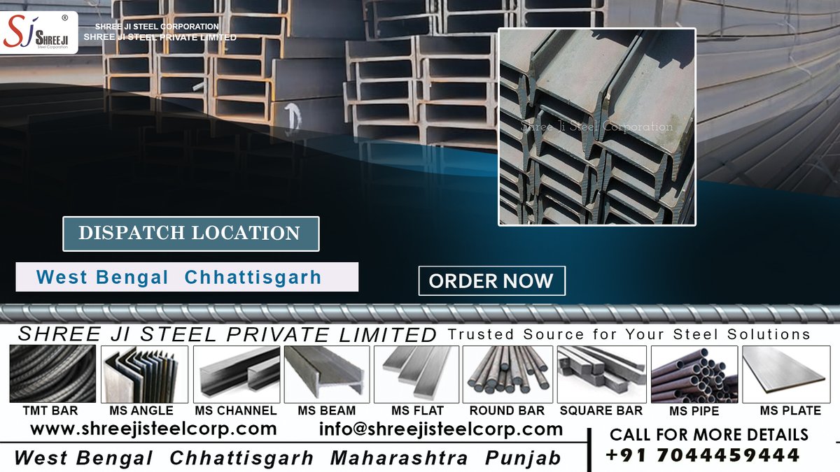 Shree Ji Steel Private Limited (formerly known as Shree Ji Steel Corporation) is a premium supplier and wholesaler of NPB 600 beams, offering a comprehensive range of sizes to meet various construction and structural requirements. #steelconstruction #steel #construction