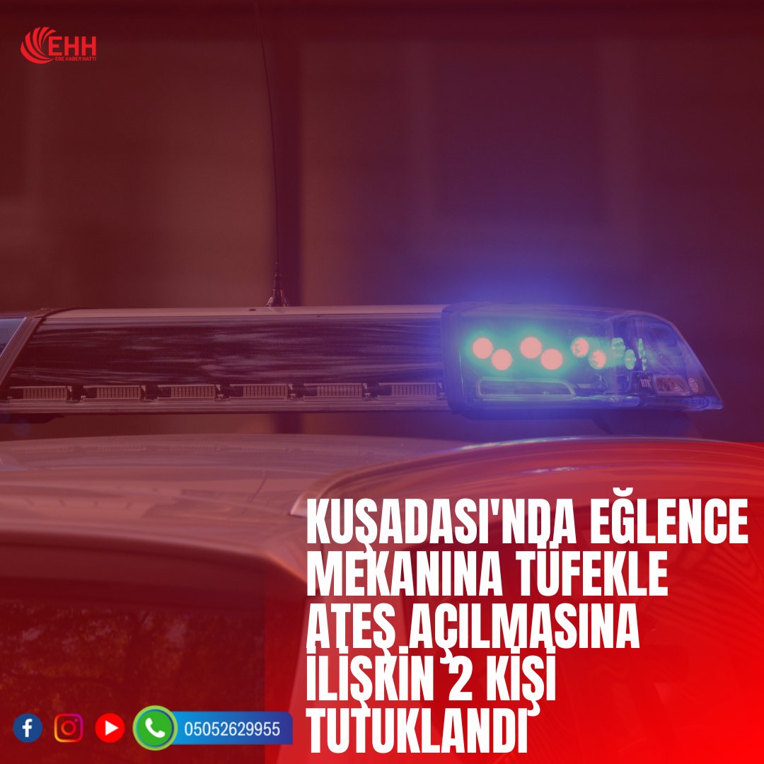 Aydın'ın Kuşadası ilçesinde eğlence mekanına tüfekle ateş açtıkları iddiasıyla gözaltına alınan 6 kişiden 2'si tutuklandı.
#Aydın #Kuşadası #sondakika #haber #anadoluajansı #ajanshaber #tüfek #tutuklama #egehaberhatti #egedegündem