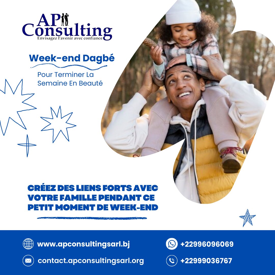 SteveBadjagou's tweet photo. —🍁🌾 #Embarquez pour un weekend * extraordinaire en famille ! 

Que vous optiez pour une #escapade en plein air, une journée de #détente à la maison ou une #aventure urbaine, ce #weekend promet d'être mémorable. 
Merveilleux weekend !
#apiconsulting #weekenddagbe #weekendmerite https://t.co/cVinVkezip