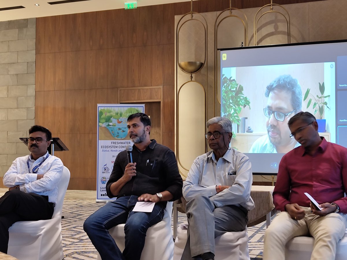 Punyasloke Bhadury (@bhadpunyasloke) on Twitter photo Fantastic panel discussion in progress and glad we could bring all the experts together to discuss on all issues linked to effective freshwater ecosystem conservation #BCChoudhury <a href="/LabRajeev/">Rajeev Raghavan</a> #JAJohnson #MrinalBiswas <a href="/RiteshEconomics/">Dr. Ritesh Kumar</a> <a href="/RoshniArora2/">Roshni Arora Lyngdoh</a>  <a href="/ITMERG1/">ITMERG</a> <a href="/fesforcommons/">Foundation for Ecological Security</a> Fantastic panel discussion in progress and glad we could bring all the experts together to discuss on all issues linked to effective freshwater ecosystem conservation #BCChoudhury <a href="/LabRajeev/">Rajeev Raghavan</a> #JAJohnson #MrinalBiswas <a href="/RiteshEconomics/">Dr. Ritesh Kumar</a> <a href="/RoshniArora2/">Roshni Arora Lyngdoh</a>  <a href="/ITMERG1/">ITMERG</a> <a href="/fesforcommons/">Foundation for Ecological Security</a>