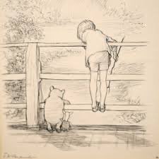 “What is this game Christopher Robin?” “I used to drop a stick in the river Pooh and see how quickly it went under the bridge… now I just count the poo.”