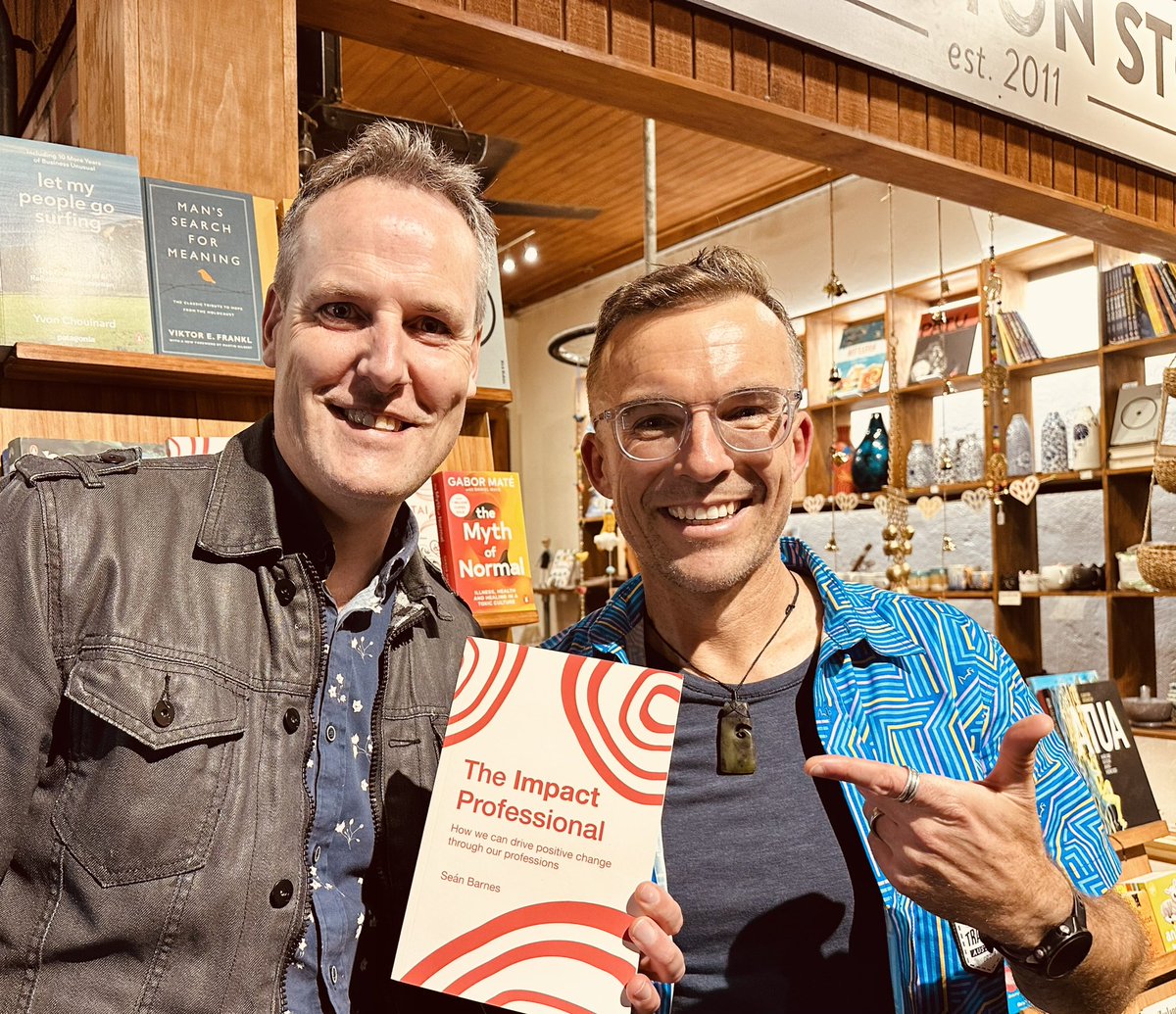Kia ora - Letting you know about an NZ author on an important topic: Launch of Dr Sean Barnes new book “The Impact Professional” at Addington Coffee Co-op last week.

He is the real deal who I’ve known since 2017 - You can check it out here:  
impactprofessional.nz