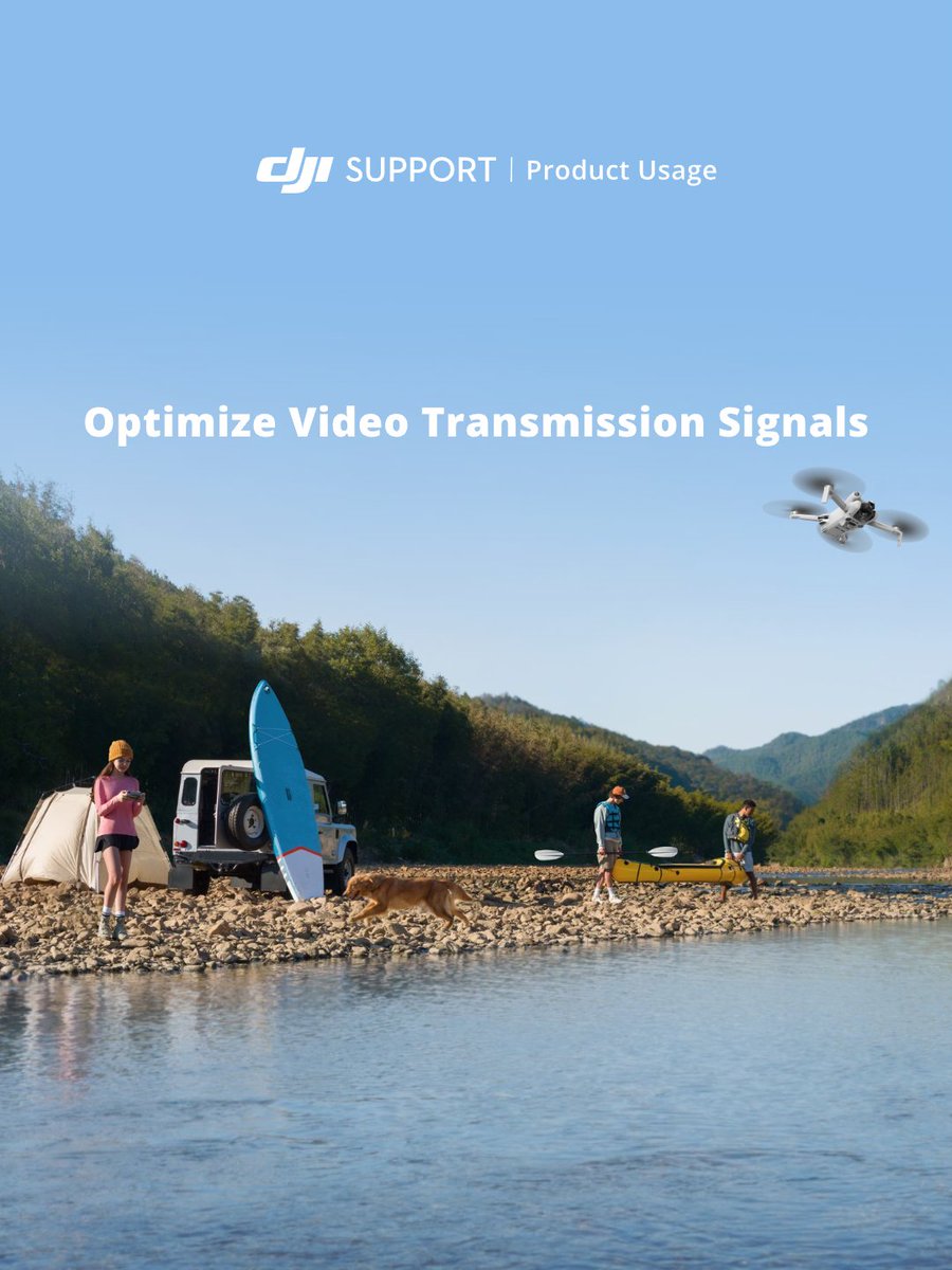 Video transmission signal optimization guide 📡 Understanding how a drone's video transmission system works. 🌳 To achieve and maintain a strong transmission signal, which scenes must be avoided? 💪 Applicable for DJI camera drones! Click and read more dji.ink/itz7Jq