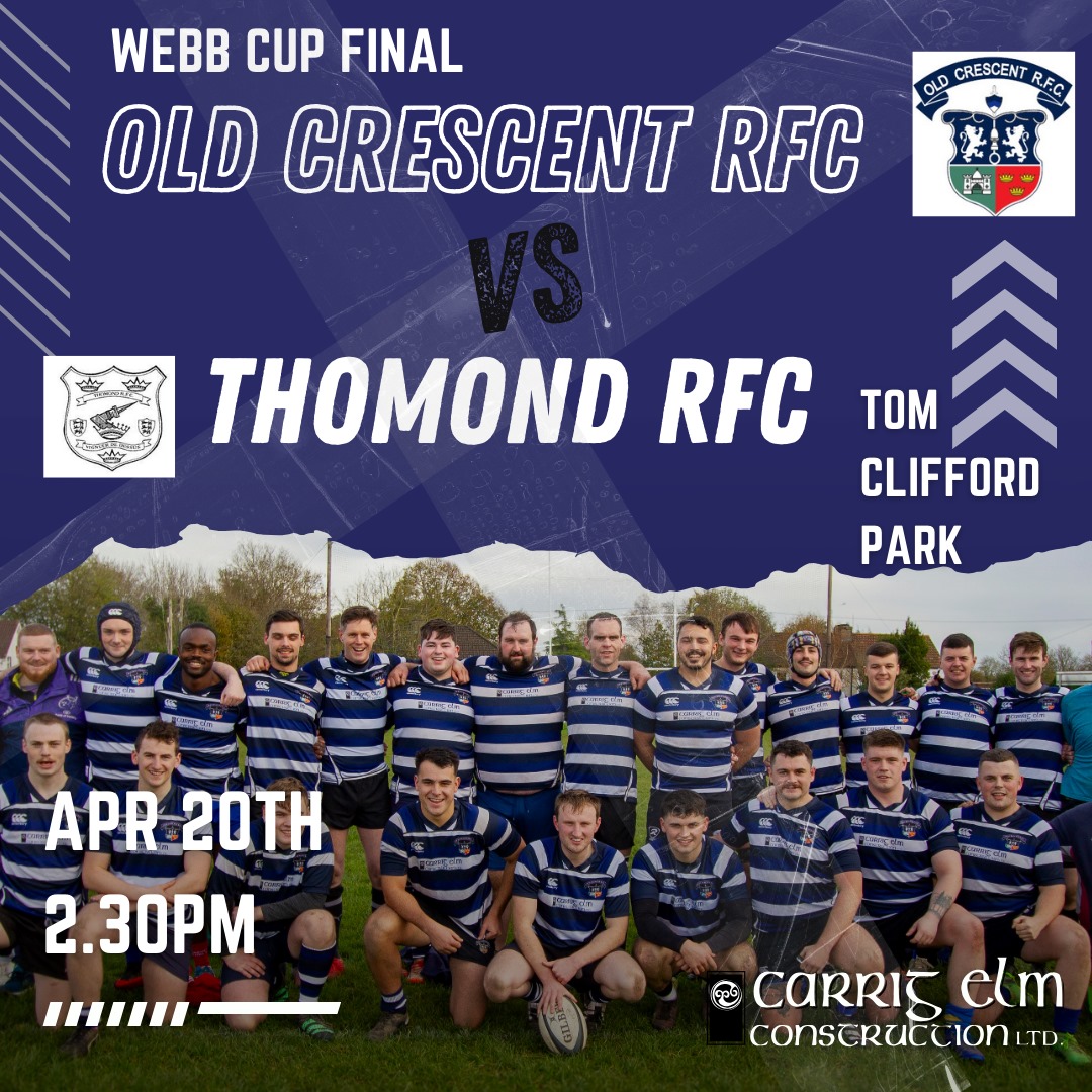 It's game day! Webb Cup Final is at 2.30pm today in Tom Clifford Park. Come out and support the lads!