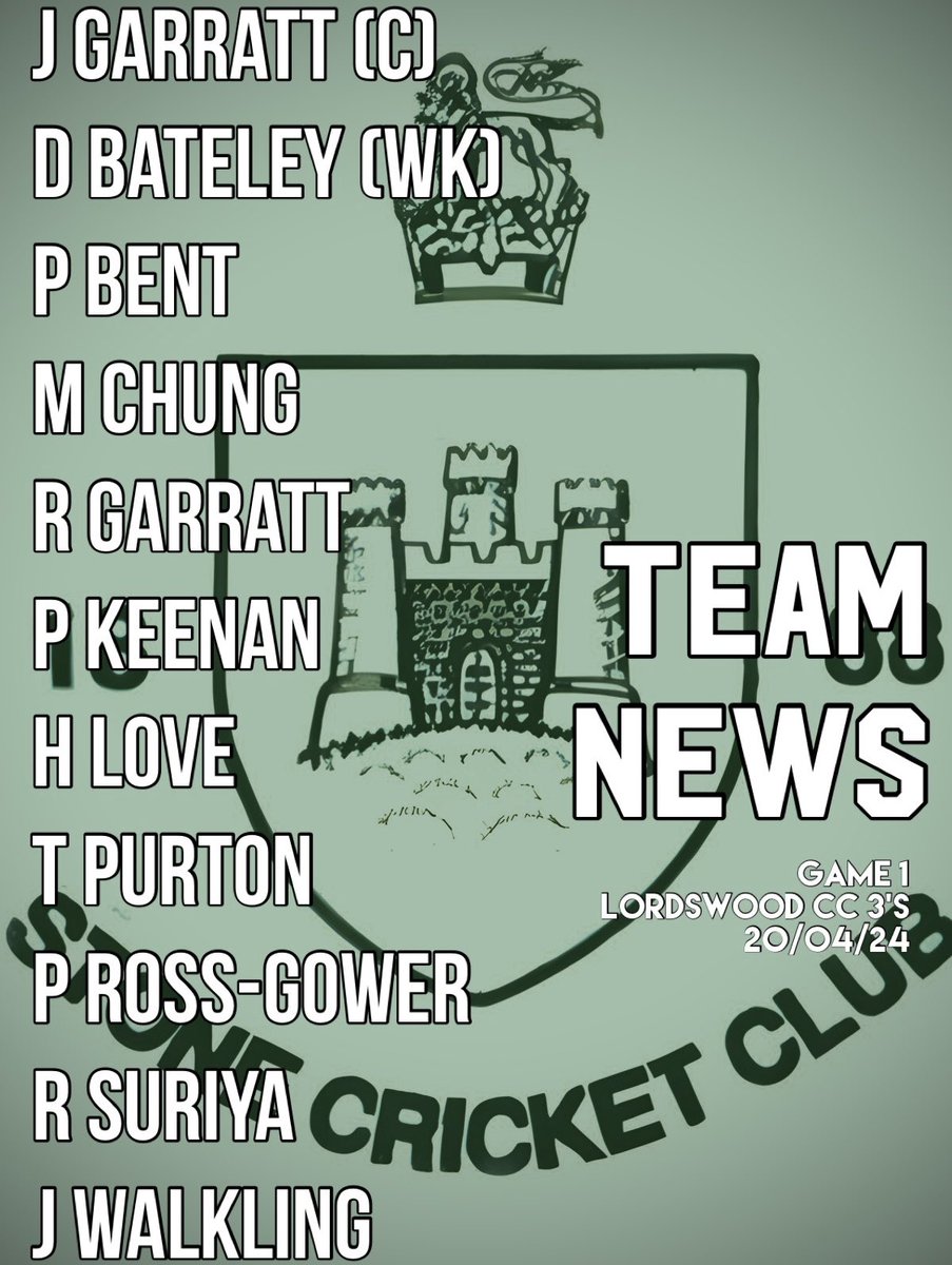 StoneCricket's tweet photo. 🏏 GAME DAY 🏏

The 2024 season starts today as we head down to Lordswood in a hastily re-arranged fixture. Temps looking baltic 🥶 

#StoneCC #Stone24 #Cricket #VillageCricket https://t.co/TKRrdOsNvY