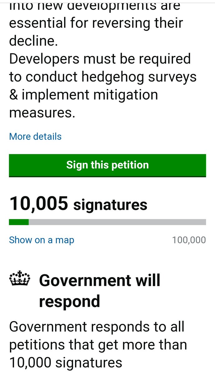 @NorfolkBea Thank you #pricklypals! 😊 🦔 This petition has reached 10,000 signatures 😊 Please keep sharing so that we can get to 100,000. #hedgehogs