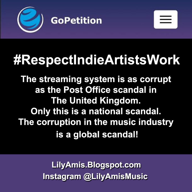 Artists Attention! Sign & Support! gopetition.com/petitions/resp…
#lilyamis #newmusicalert #indiemusic #indieartist #indieartists #album #musik #music #streaming #spotifyartist #distribution #distributor #spotifyplaylist #gopetition #petition #respectindieartistswork #PostOfficeScandal