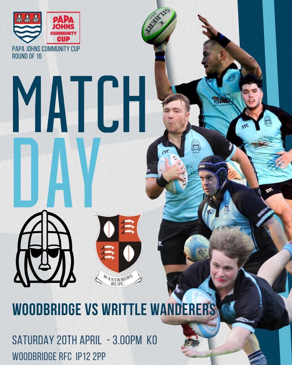 Let’s go Woodbridge! 👏🏼

#papajohnscommunitycup #romanceofthecup #leaveeverythingonthefield #workhardplayhard #believe #thewinnertakesitall #warriorsandamazons #feelingblue #woodbridgerugbyclub #welovethisclub #winnerwinnerchickendinner  #letsdothis  #WRUFC