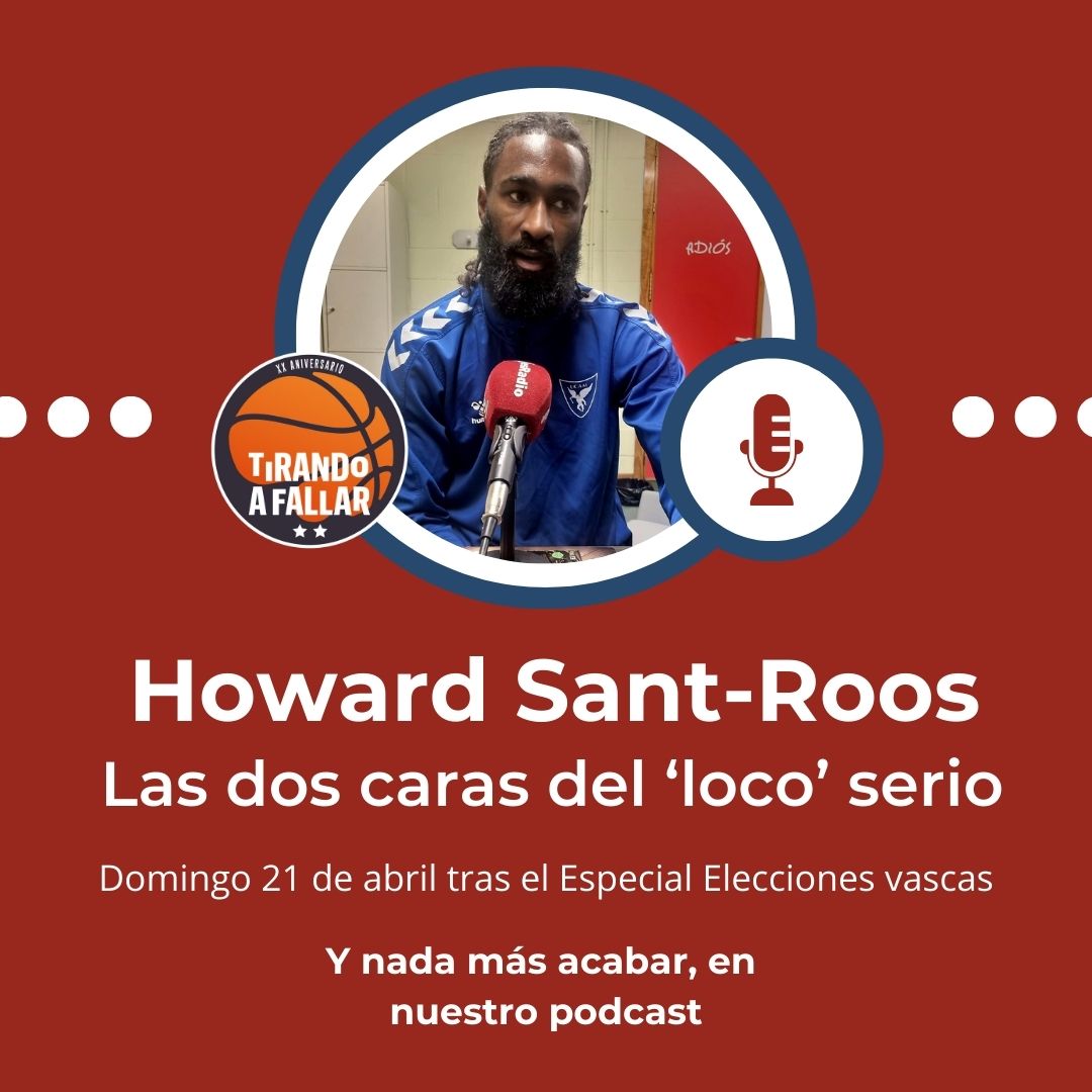 📌Este domingo queremos rascar un poquito más en qué hay detrás de uno de los tipos más serios jugando de toda la @ACBCOM 🤔Os va a gustar conocer más a Howard Sant-Roos, en un gran momento en el @UCAMMurcia ⏰️En @esRadio una vez que acabe el Especial #EleccionesVascas