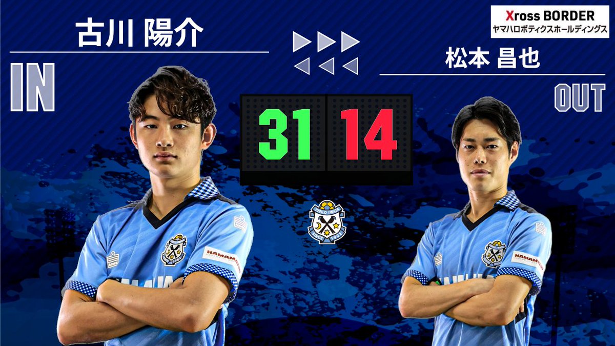 ジュビロ磐田 2024 ホーム 半袖オーセンティックユニフォーム 14