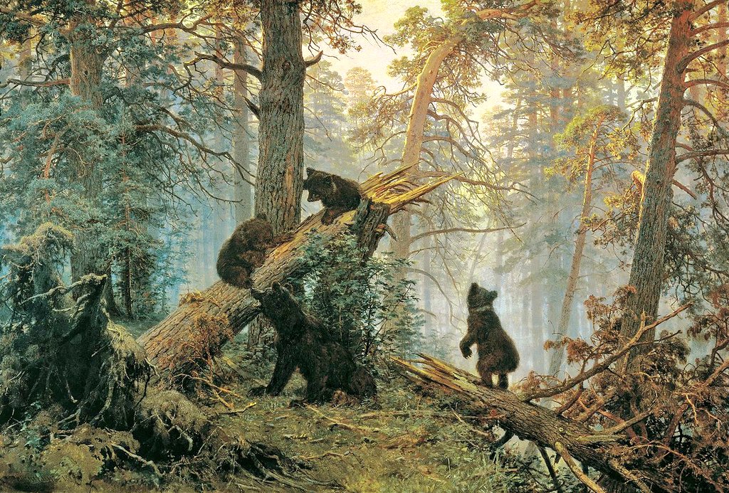 'Life is given only once, and one wants to live it boldly, with full conscious and beauty.' ~ Anton Chekhov Morning in a Pine Forest (1889) 🎨 Ivan Shishkin