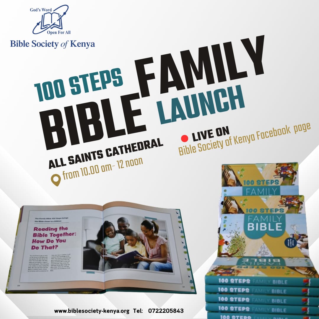 Hello 😊.Please join us live as we launch the 100 Steps Family Bible that will help families to deepen their knowledge of God's Word. youtube.com/live/8P7VgTNnI… #Familybible #familyfirst #family #BSK