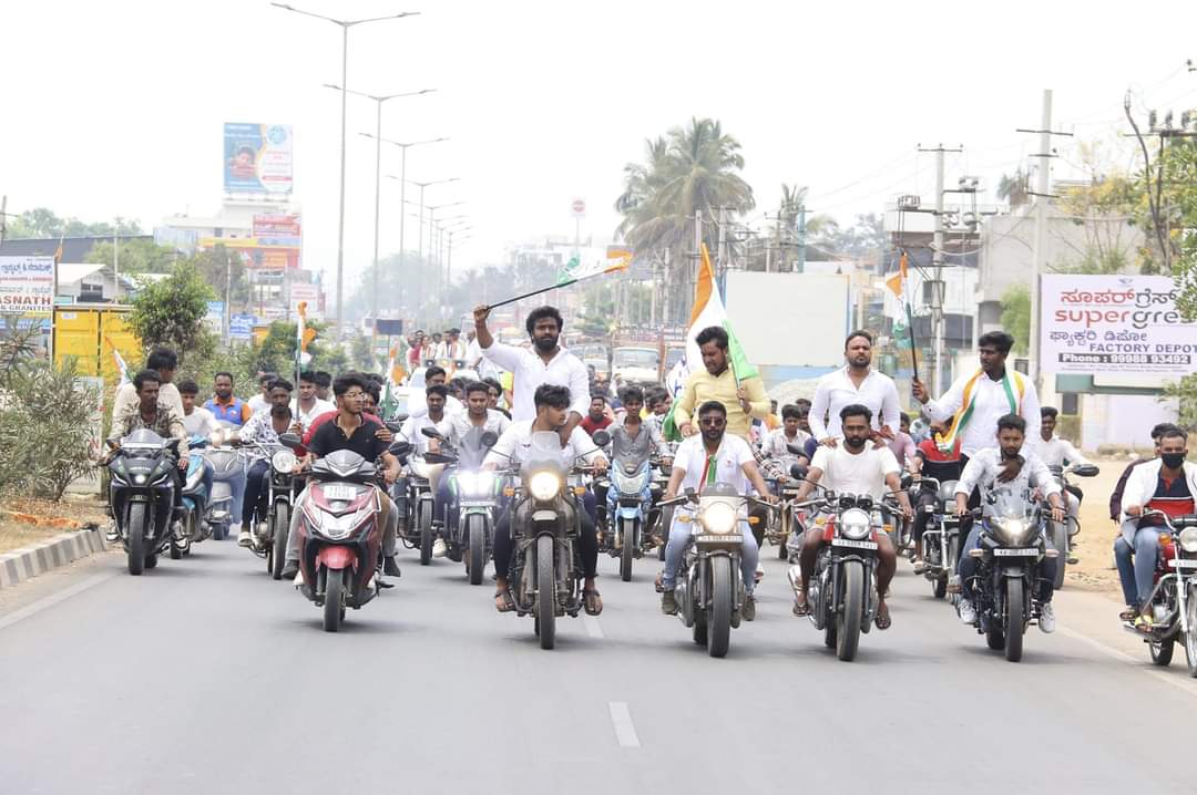 #LokSabhaElections2024 : Bike-Rally of Raksha Warriors in battleground #Yelahanka Assembly Constituency.

#Chikkaballapura