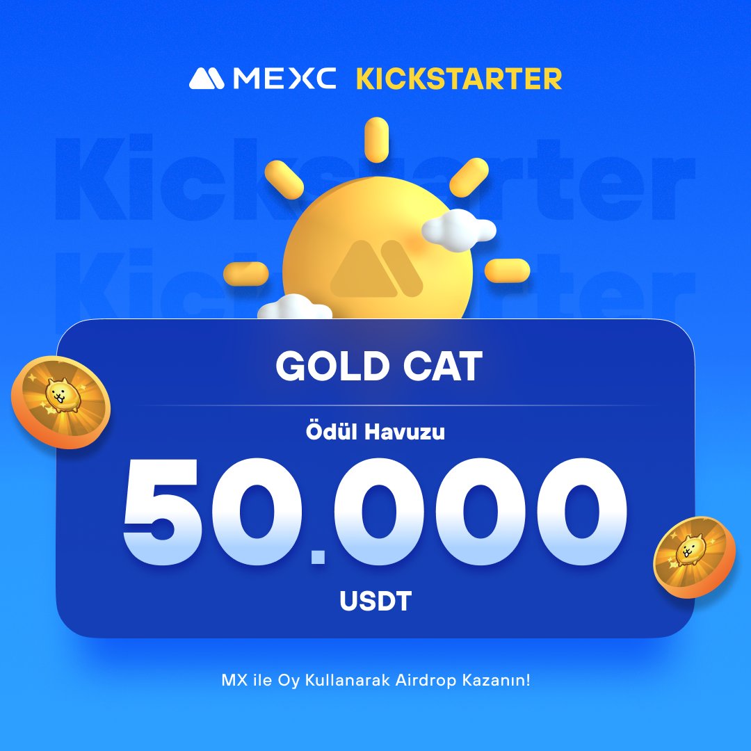 🚀 #MEXCKickstarter - @GoldCat_GA #GOLDCAT Projesi için Oy Kullanın, 50.000 $USDT Airdrop Kazanın!

🗳️ Oylama Tarihi: 20 Nisan 2024 11.00 - 21 Nisan 2024 10.50

📌 Ayrıntılar: mexctr.info/3xRLwvA

#MEXCTürkiye #MXToken #MX #BTC