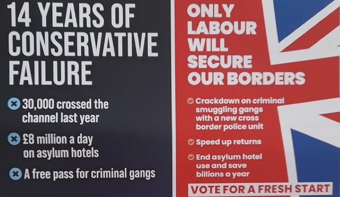 This is a UK Labour Party election leaflet. Thank God I left Labour.