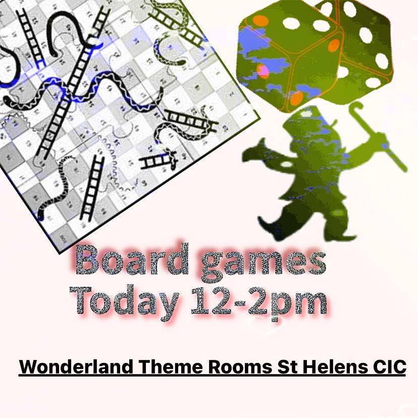 Board games today 12-2pm @RoomsTheme #boardgames #connection #communitysupport #meetingnewpeople @TNLComFund @StHWellbeing @CGLStHelens @sthelensstar