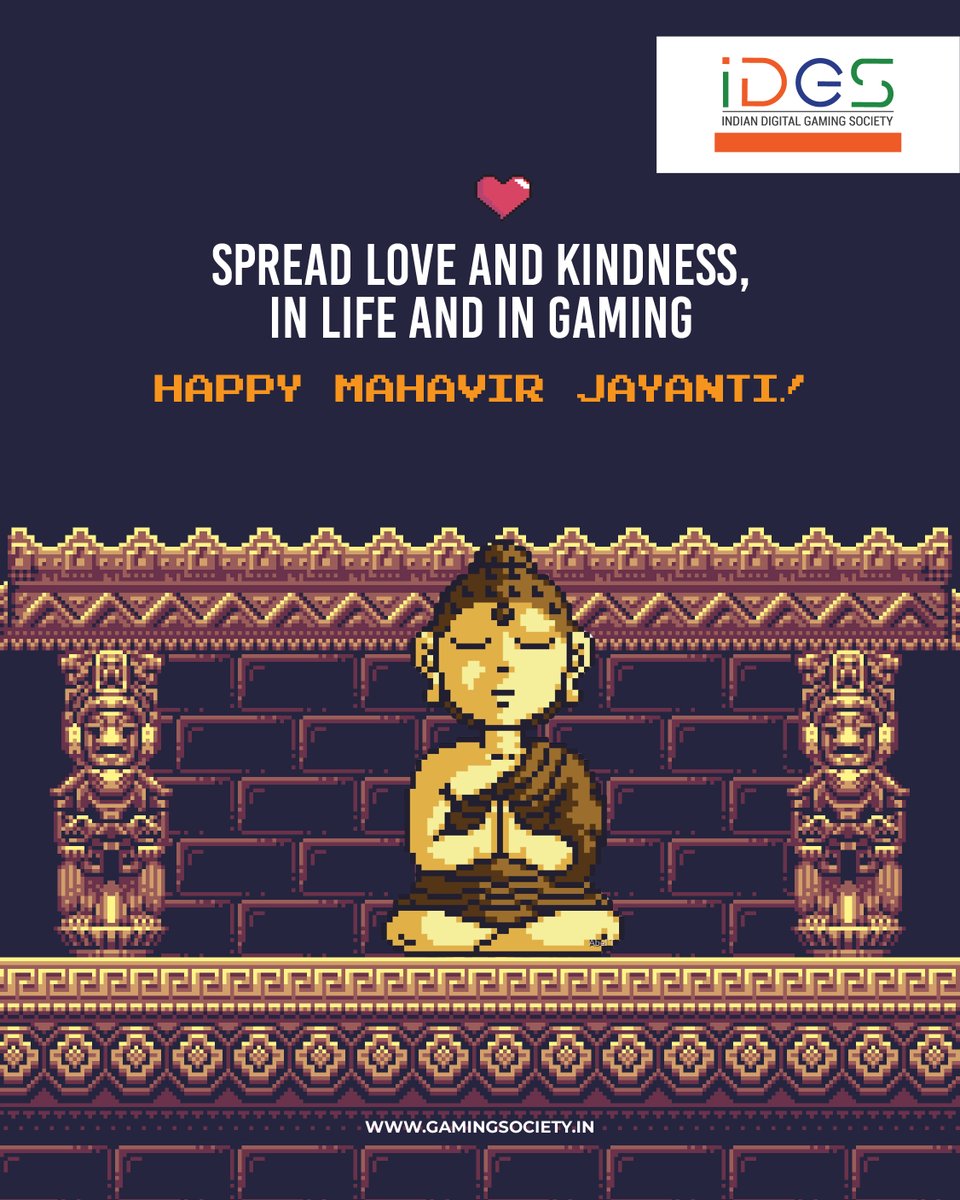 Every act of kindness, big or small, can make a difference. Here's to a peaceful and joyous Mahavir Jayanti, filled with gaming adventures and heartfelt connections. @IDGS2018 @FollowCII #IDGS #IGS2024 #MahavirJayanti #Nonviolence #LoveAndHarmony