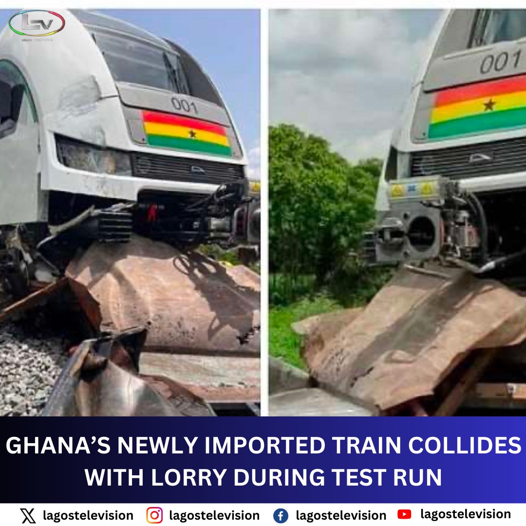 lagostelevision's tweet image. #NewsUpdates 
#ghana 
#traintesting 
#collision 
#voiceoflagos