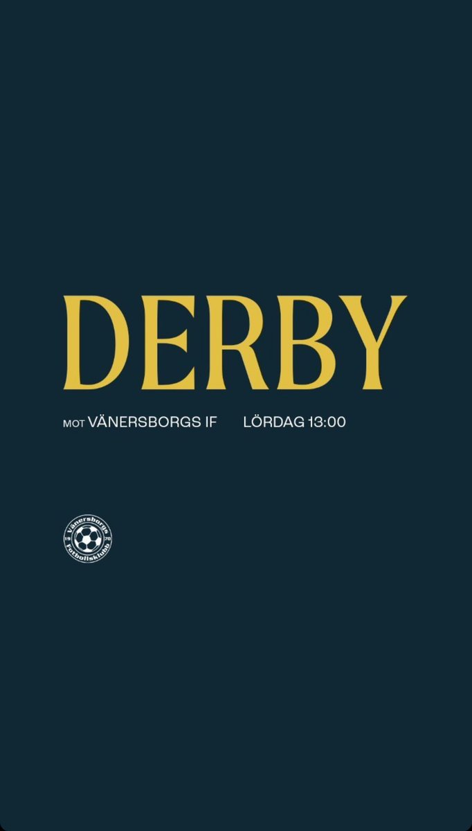 Det har äntligen blivit dags. Avspark 13:00 på Vänersvallen Nord!👊🏻