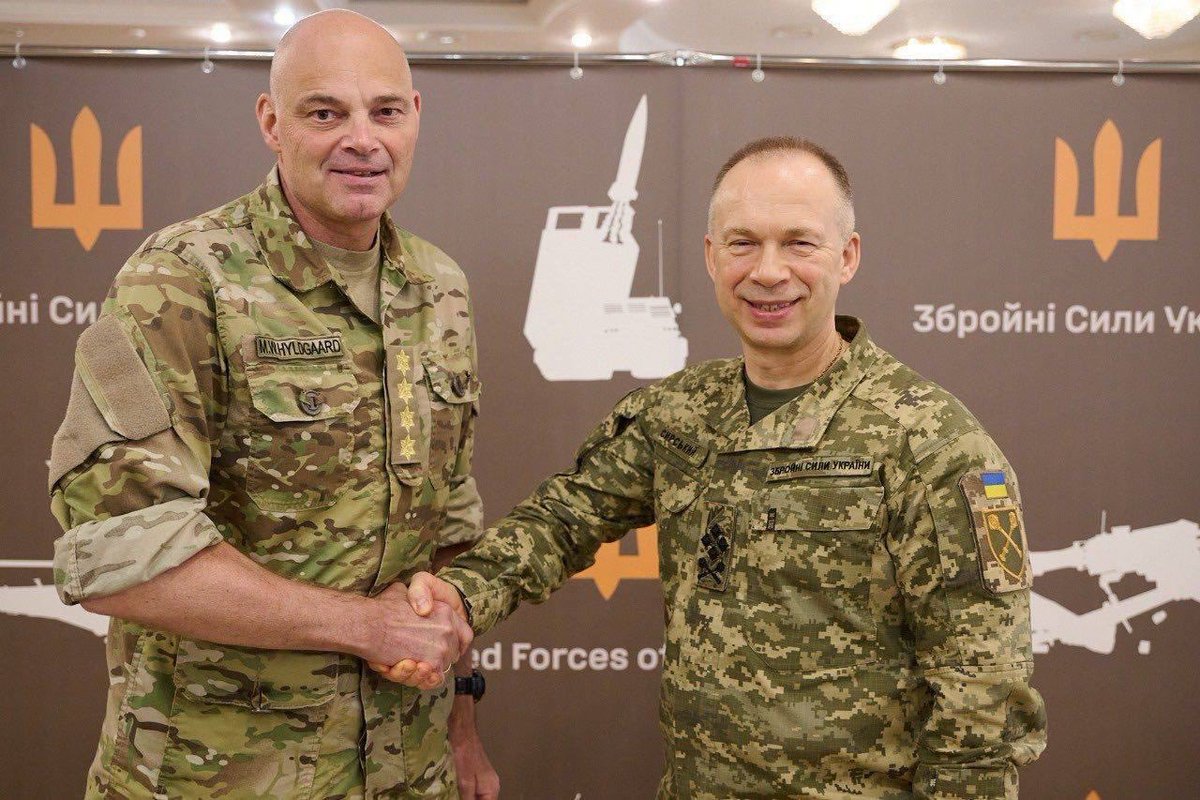 ⚡️The visit of the newly appointed Defense Commander of 🇩🇰Denmark, General Michael Wiggers Hildgaard, took place in 🇺🇦Kyiv. From the first day of the full-scale invasion, Denmark was on the side of Ukraine, on the side of protecting democracy and freedom. During the meeting,