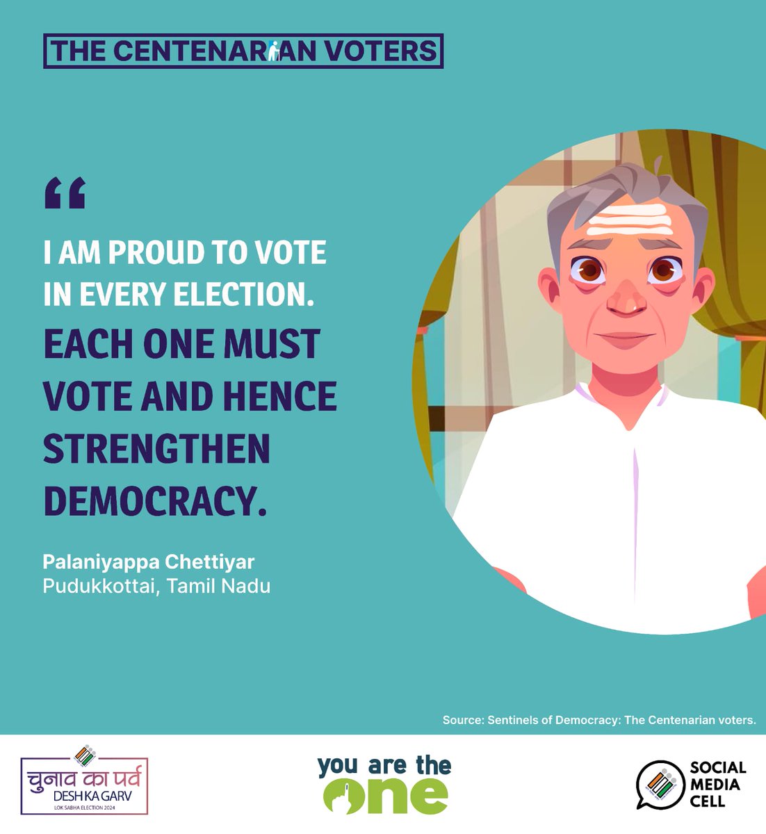 'Voting is a Democratic responsibility” 🙌✨ The Centenarian Voters Series: Founder of Subramanian Polytechnic College, Rayavaram shared his experience of participating in elections. #ChunavKaParv #DeshKaGarv #YouAreTheOne #Elections2024