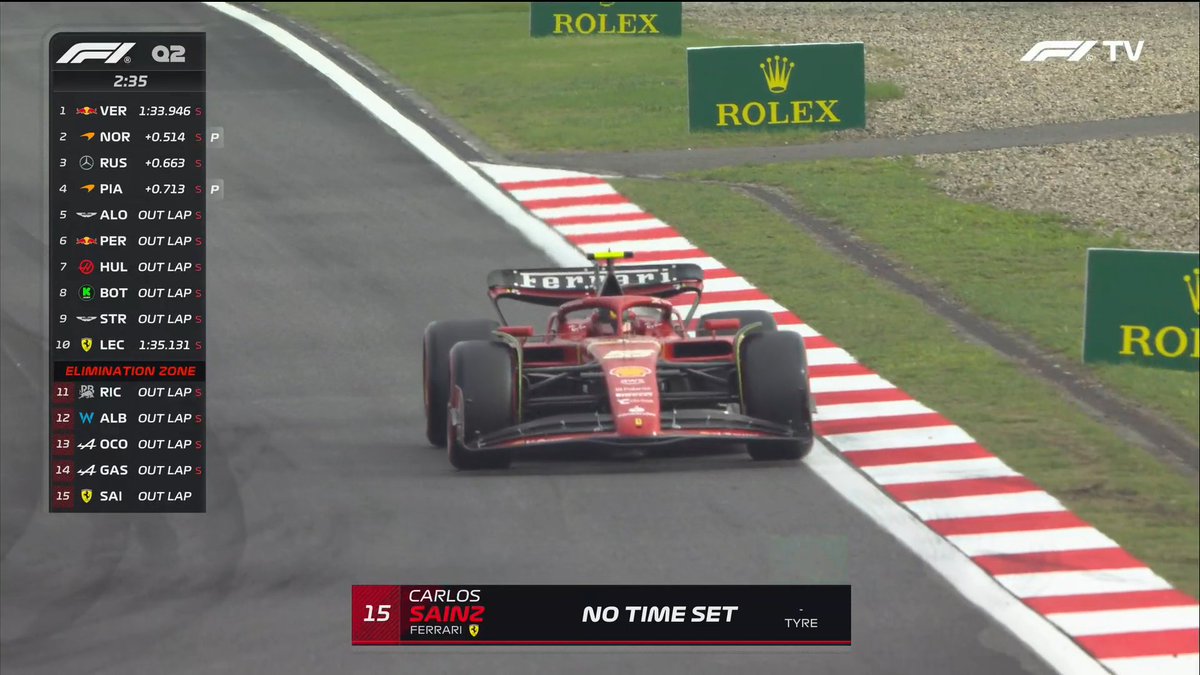 Carlos Sainz de retour en piste 🔙🇪🇸 #F1 #ChineseGP 🇨🇳