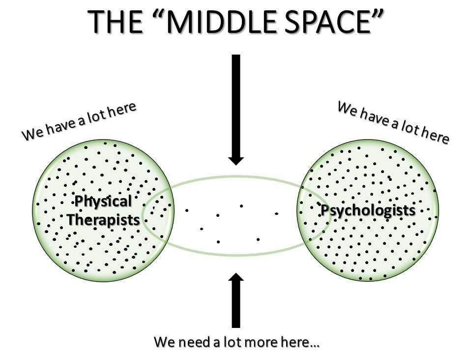 Who could be in the middle space❓ Graphic by @modernpaincare #SelfmgtLIVING-Works paintoolkit.org