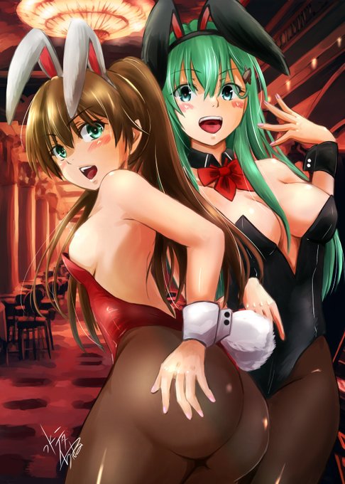 #これを見た人はバニーガールをTLに放流しよう 
熊野合同誌に寄稿した鈴熊バニー 