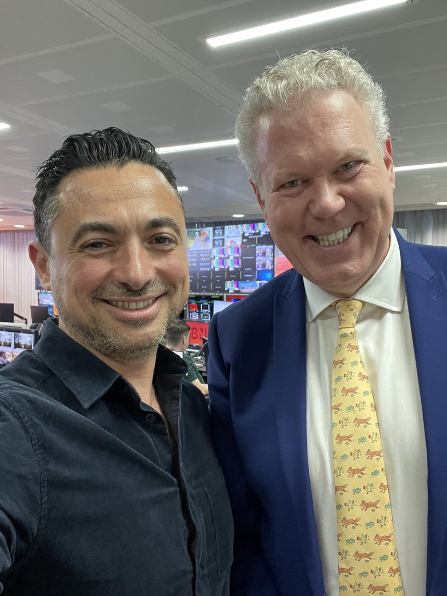 Great meeting <a href="/AndrewEborn/">Andrew Eborn 💎 Barrister Broadcaster Futurist</a> today on <a href="/GBNEWS/">GB News</a> - next time I’ll bring the coffee Andrew! :)