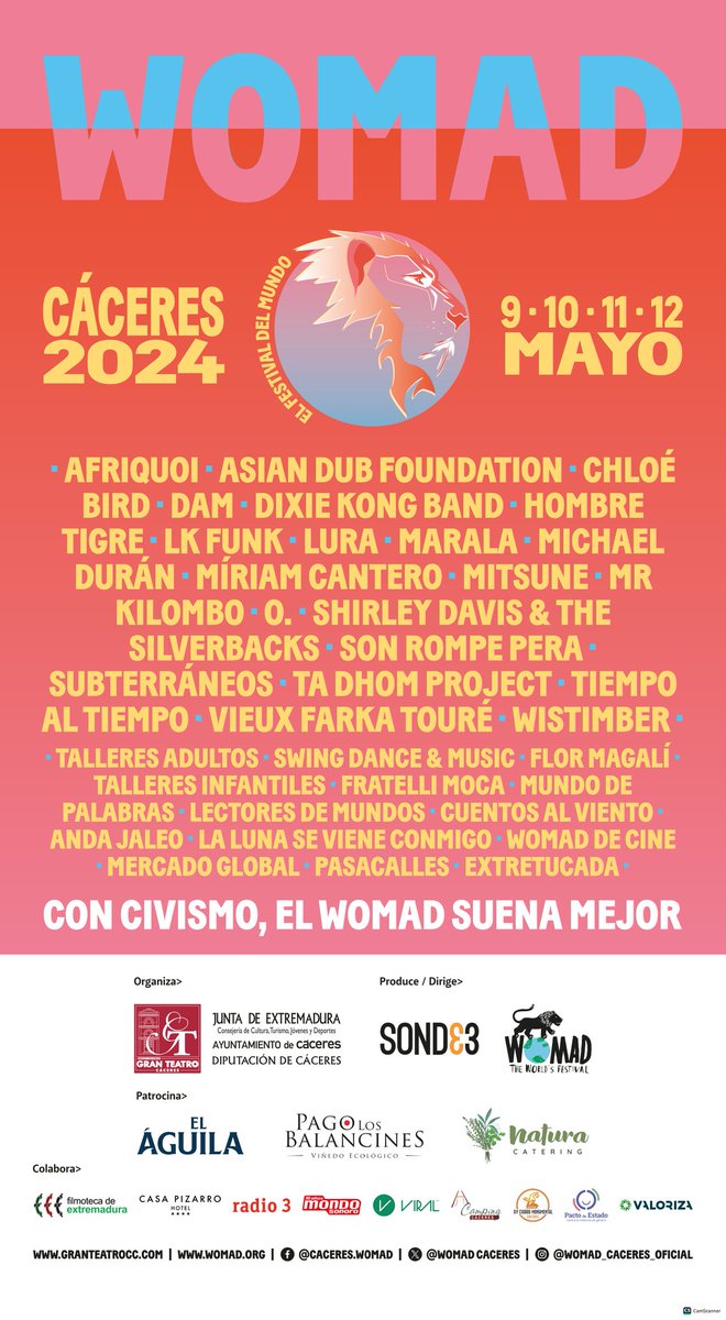 Yolcj's tweet photo. Comienza la cuenta atrás!!!
#WomadCáceres2024 https://t.co/mmCoLmRZ3P