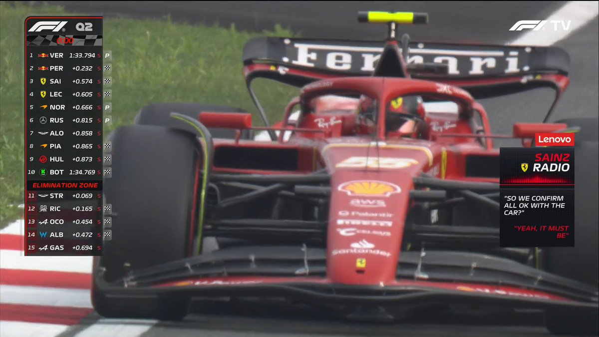 📻 'Donc on confirme que tout va bien avec la voiture ?' 📻 Sainz : 'Ouais, ça doit l'être.' #F1 #ChineseGP 🇨🇳