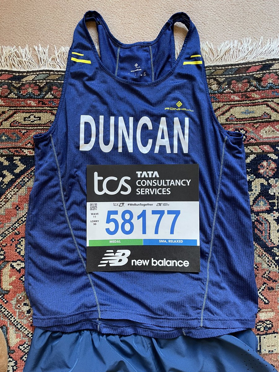 🏃‍♂️number ready! So here we are. The start of my double marathon challenge, all for 52 North Norfolk charities. You can track my progress with the @LondonMarathon app and number 58177. 😬 Very nervous, huge challenge to complete this but £100,000 will all go to local good causes❤️